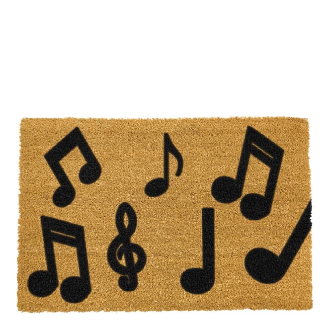 Artsy Doormats Natural Music Notes Doormat