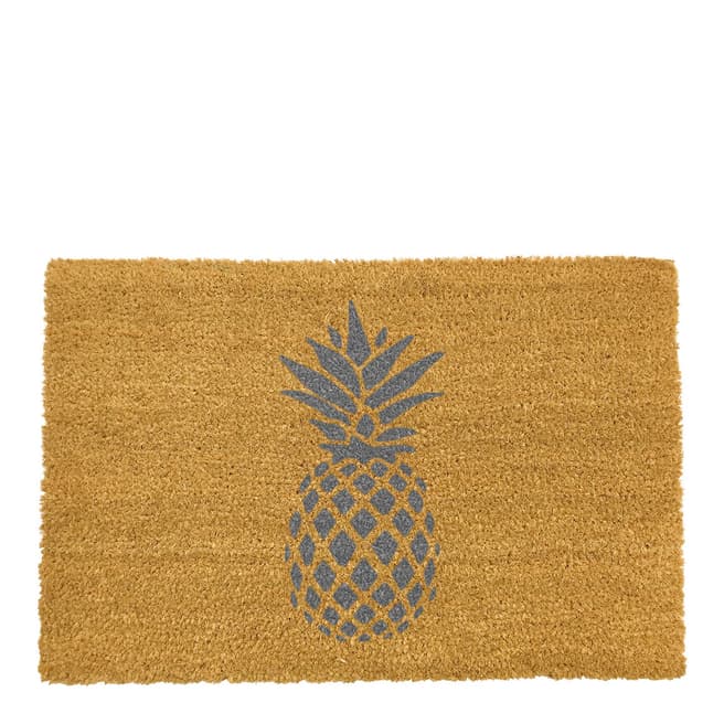 Artsy Doormats Grey Pineapple Doormat