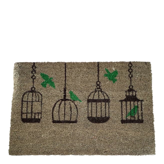 Artsy Doormats Natural Birdhouse Coir Doormat