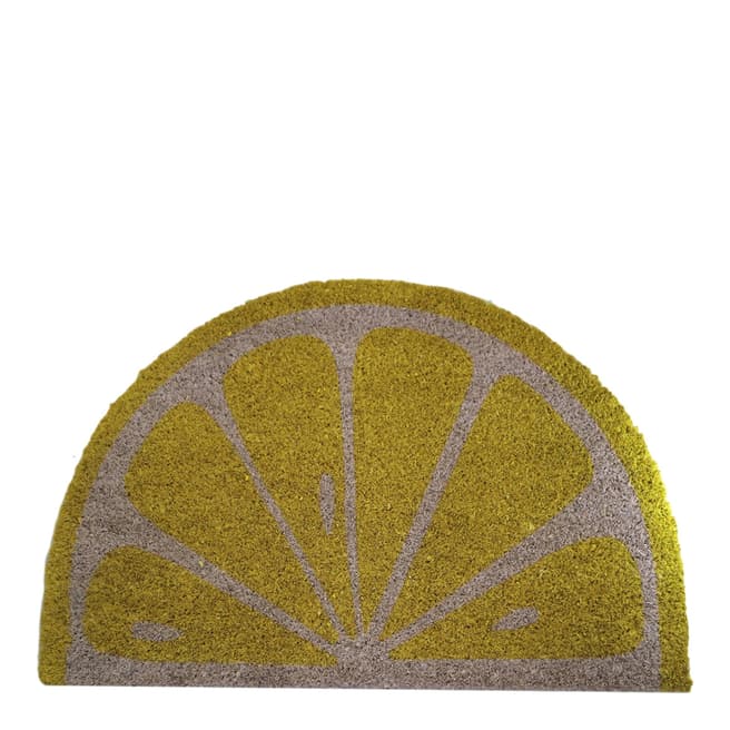 Artsy Doormats Yellow Lemon Coir Doormat