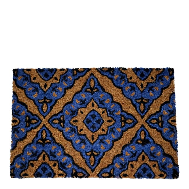 Artsy Doormats Blue Moroccan Pattern Doormat