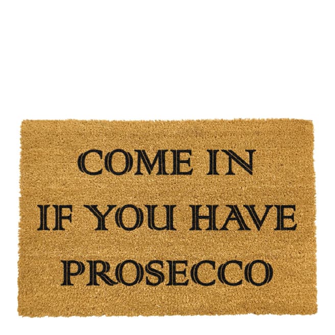Artsy Doormats Natural Come In If You Prosecco Doormat
