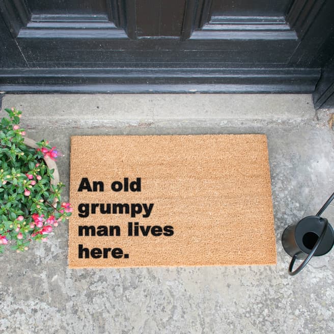 Artsy Doormats Grumpy Man Lives Here Doormat