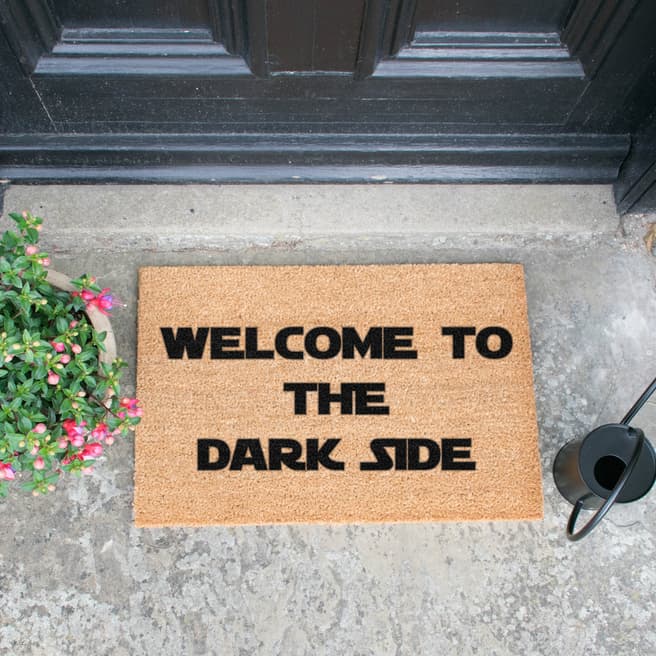Artsy Doormats Welcome to the Darkside Star Wars doormat quote