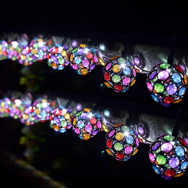 Smart Solar Smart Solar 10 Multi Glow Gems String Lights, Multi Coloured