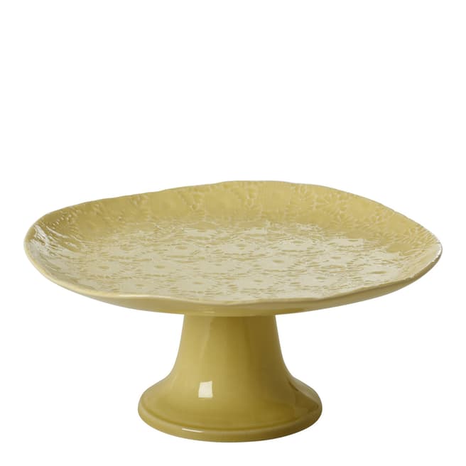Rice Embossed Cake Stand Pastel Lime Green