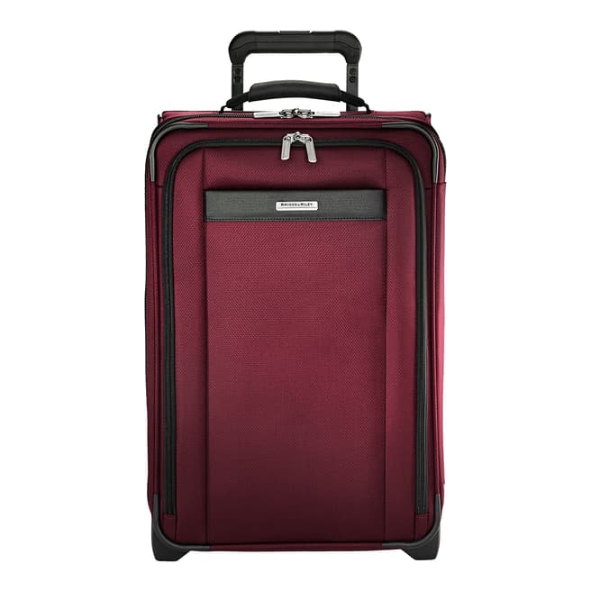 Briggs & Riley Merlot Tall Carry-On Expandable Upright 56cm