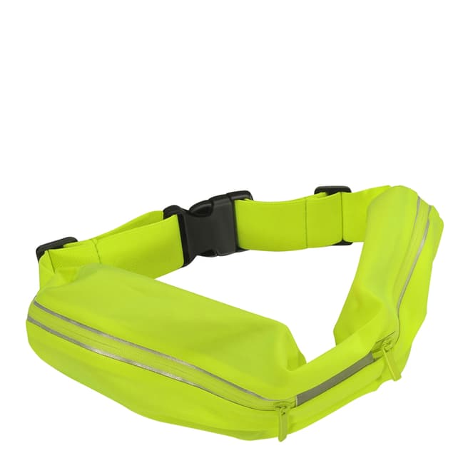 Imperii Electronics Yellow Adjustable Running Elastic Belt with 2 Pockets