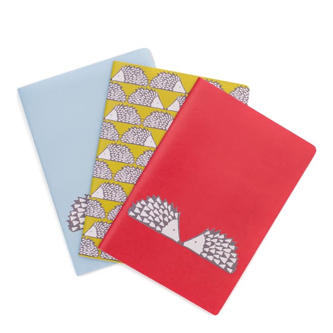 Scion Set of 3 Blue/Green/Red Spike Notebooks