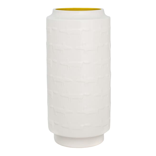 Scion White/Marigold Mr Fox Large Vase
