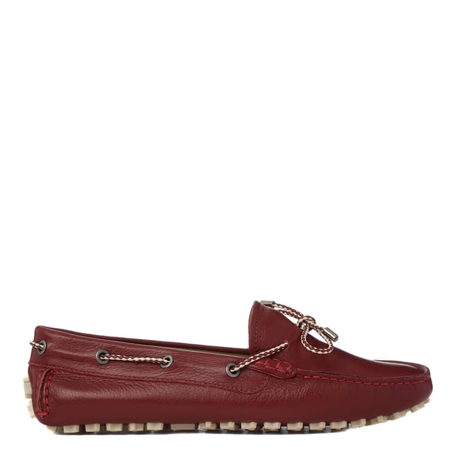 BALLY Women's Red Leather Lien Driver