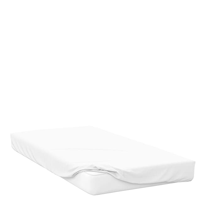 Belledorm 400TC Premium Double Fitted Sheet, White