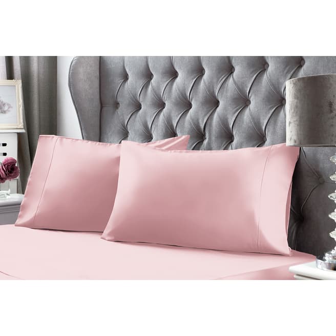 Belledorm 400TC Premium Housewife Pillowcase, Blush