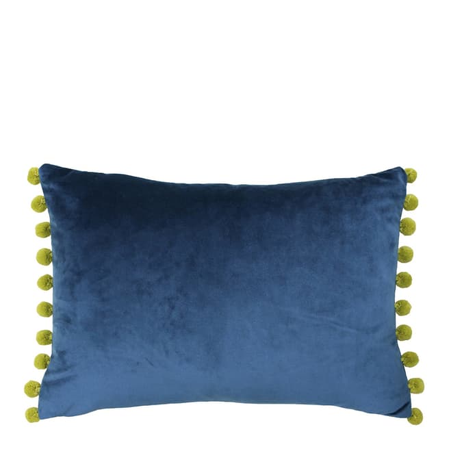 Riva Home Indigo/Olive Fiesta Cushion, 35x50cm