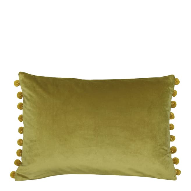 Riva Home Bamboo/Gold Fiesta Velvet Cushion 35x50cm