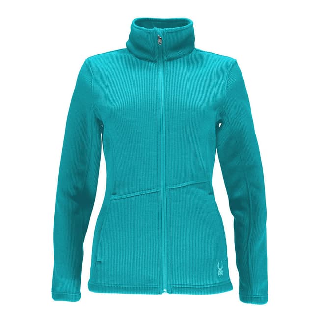 Spyder Women's Turquoise Endure Full Zip Mid Wt Jacket