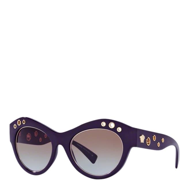 Versace Women's Violet/Gold Gradient Sunglasses 54mm