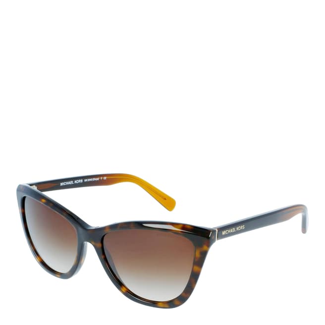 Michael Kors Women's Transparent Havana / Brown Gradient Sunglasses 57mm