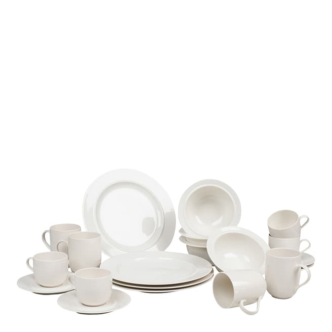 Alessi La Bella Tavola Porcelain 4 Place Setting Breakfast & Dinner Dining Set