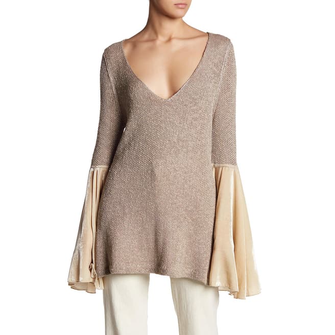 Free People Neutral Combo Celestial Jumper
