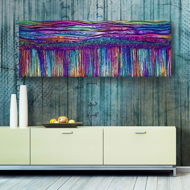 Victoria Stothard Coral Reef XII Painted Canvas, 100 x 30 cm