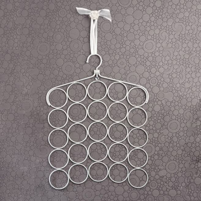 Two's Company Grey 25 Ring Scarf Holder