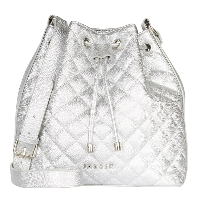 Jaeger Women's Silver Darcy Quilted Duffle Bag