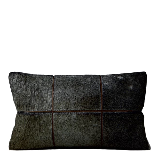 AUSKIN Black Leather/Black Cushion 30x50cm
