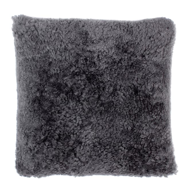 AUSKIN Curly 35x35cm Cushion, Flax Anthracite