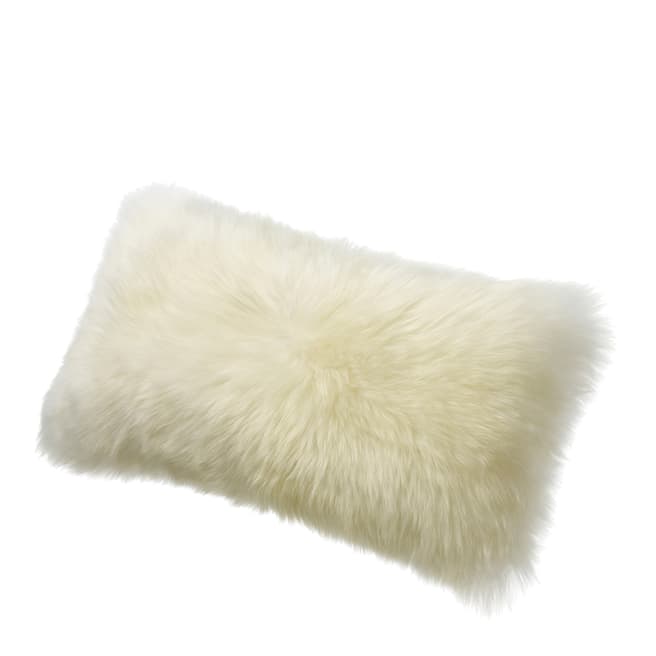 AUSKIN Longwool 28x56cm Cushion, Flax Ivory