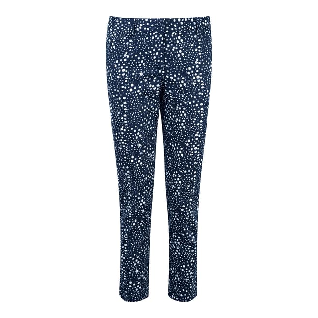 Pure Collection Brushed Spot Print Capri Trousers