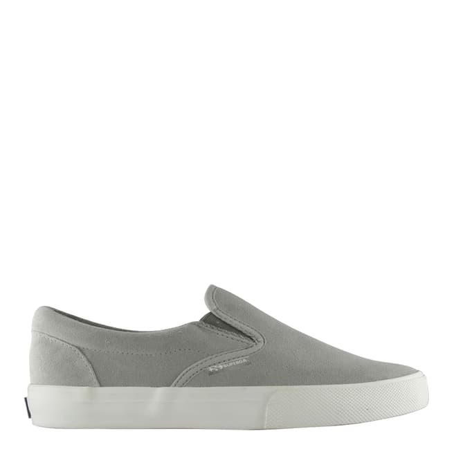 Superga Womens Mineral Grey Suede Slip On Shoes