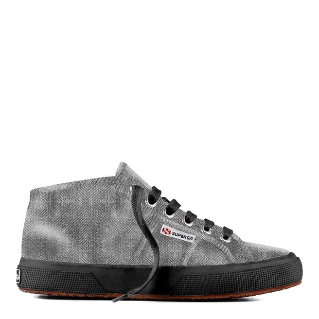 Superga Black & Grey 2754 Cotmetu Sneakers