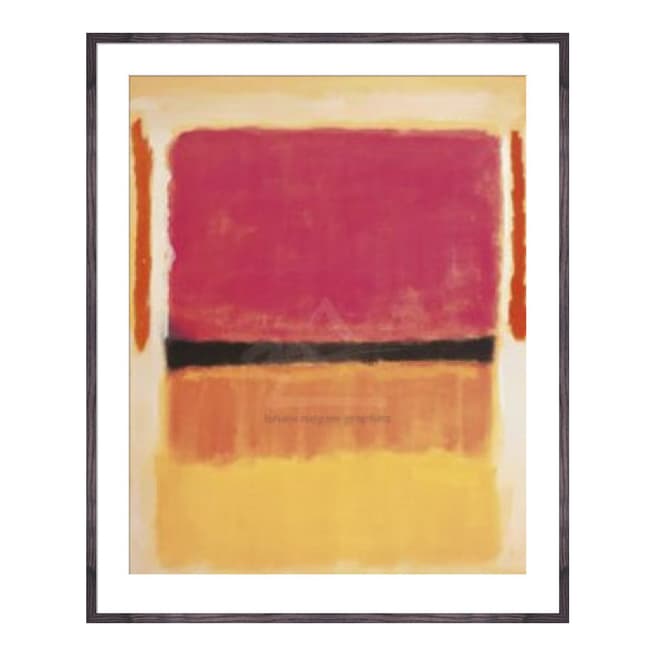 Mark Rothko Untitled Violet, Black, Orange, Yellow on White and Red Framed Print, 90x65cm