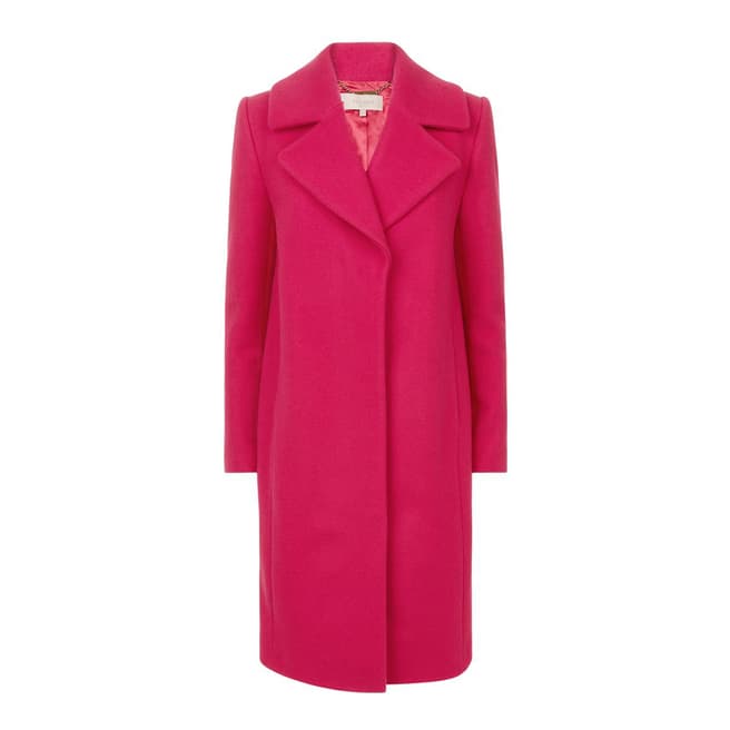 Hobbs London Hot Pink Lillian Coat