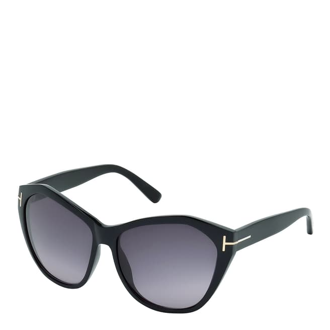 Tom Ford Women's Glossy Black Angelina Sunglasses 61mm 