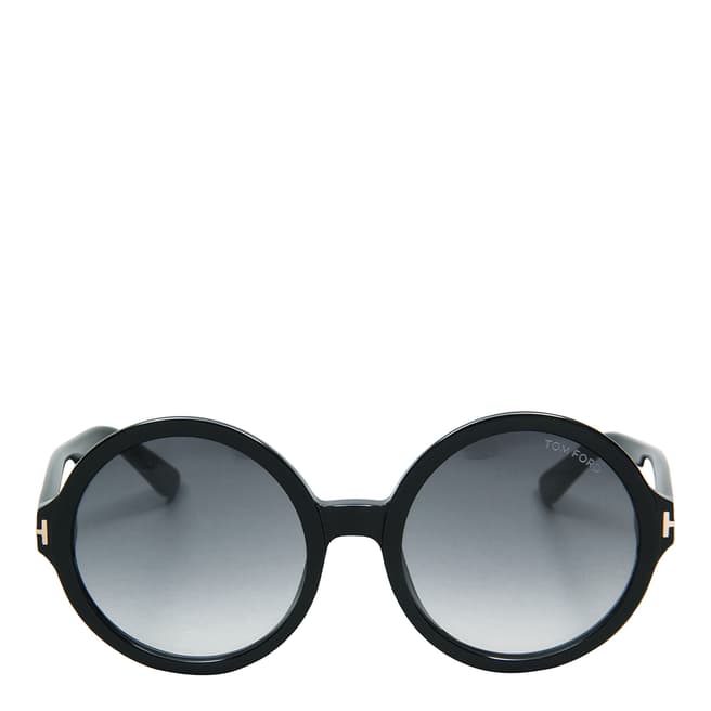 Tom Ford Women's Juliet Polished Black/Graduated Smoke Sunglasses 55mm