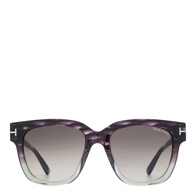 Tom Ford Women's Tracey Graduated Violet /Grey /Bordeaux Sunglasses 53mm