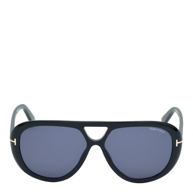 Tom Ford Men's Marley Black/Grey Blue Sunglasses 59mm