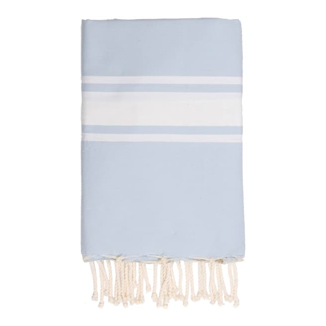 Febronie St Tropez Hammam Towel, Pastel Blue