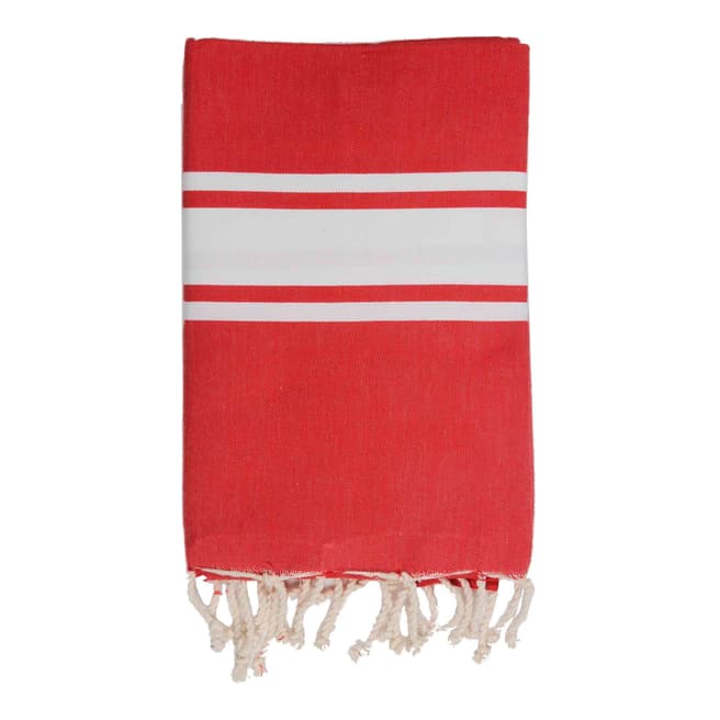 Febronie St Tropez Hammam Towel, Red