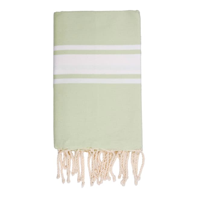 Febronie St Tropez Hammam Towel, Almond Green