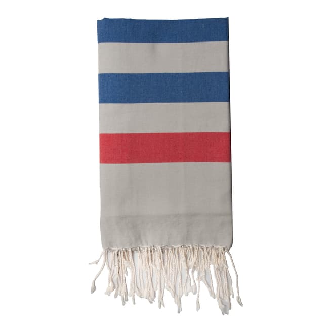 Febronie Arachon Hammam Towel, Blue/Red