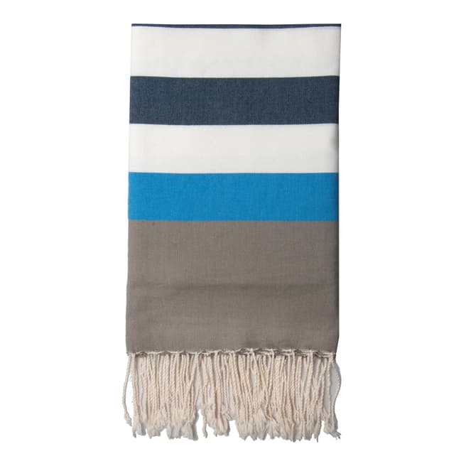 Febronie Arachon Hammam Towel, Denim/Blue