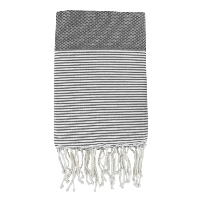 Febronie Ibiza Hammam Towel, Medium Grey