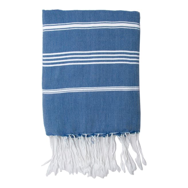 Febronie Mykonos Hammam Towel, Blue