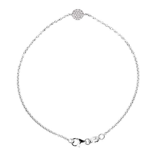 Only You Silver Adjustable Diamond Bracelet 0.15Cts