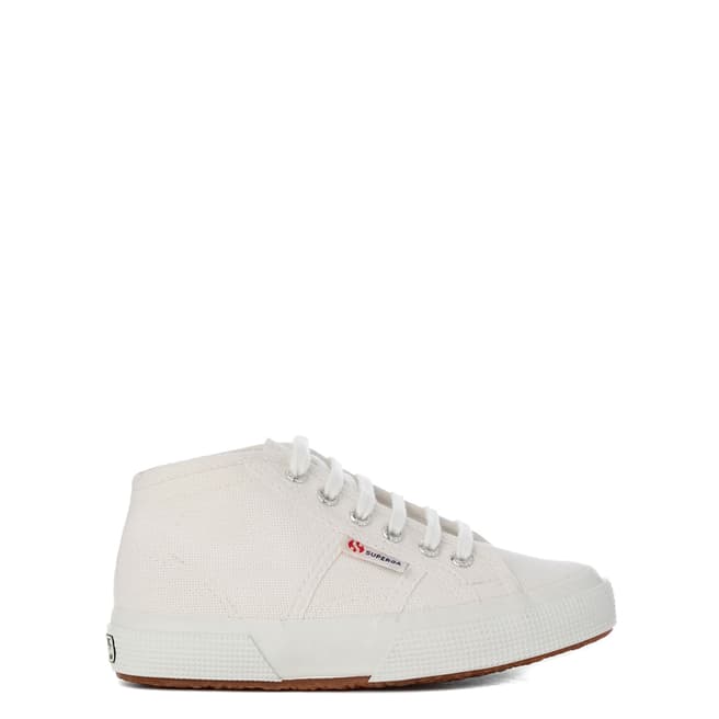 Superga White 2754 JCOT Midtop Classic Sneakers
