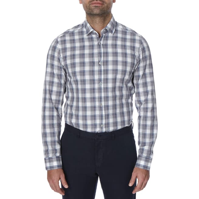 Oliver Sweeney Grey Check Stanway Shirt