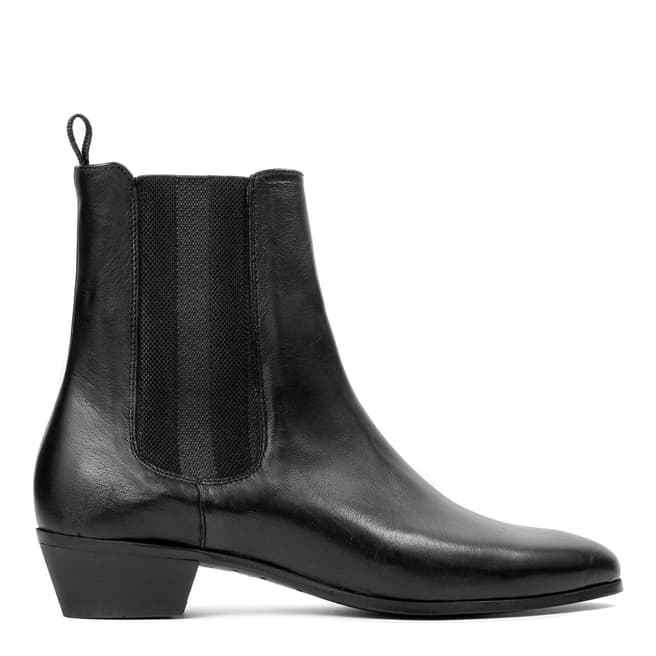 Hudson Black Leather Kenny Boots